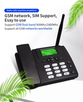 Téléphone Fixe Sans Fil GSM 2025 Tendance, Téléphone de Bureau FWP à Carte SIM avec Radio FM pour Usage Professionnel