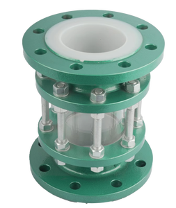 ऊर्ध्वाधर कार्बन स्टील ptfe लाइन ग्लास ट्यूब दृष्टि ग्लास - Product Image 1