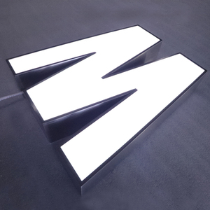 Letras de luz LED Facelit a prueba de agua, letras de canal iluminadas, luz exterior, letras de canal 3D, letreros LED frontales para tienda - Product Image 5