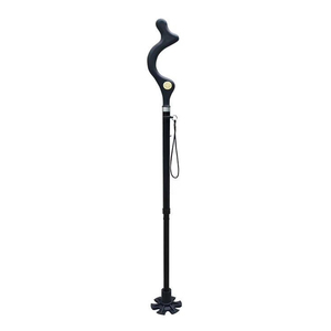 Bastón plegable multifuncional para ancianos <span class=keywords><strong>con</strong></span> luz LED y alerta, bastón ajustable para <span class=keywords><strong>caminar</strong></span> <span class=keywords><strong>con</strong></span> <span class=keywords><strong>dos</strong></span> asas - Product Image 6