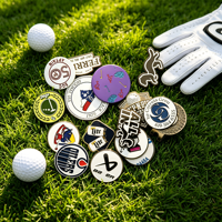 Outil de réparation de divots multifonctionnel en métal Duo Custom Wholesale avec marqueur de balle de golf et clip magnétique pour chapeau, en métal, dans une boîte cadeau