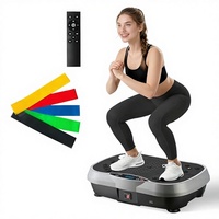 Plateforme vibrante en aluminium pour exercices, 6 modes d'entraînement, 120 niveaux, entraînement complet du corps, drainage lymphatique, perte de poids