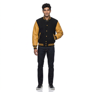 Vestes universitaires en cuir et laine de haute qualité pour hommes, logo personnalisé, nouveau motif en tissu de toile pour l'hiver, meilleure qualité de baseball - Product Image 1