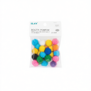 Il Bolita PomPom 1.0Cm Colori Misti Materiali per Artigianato - Product Image 2