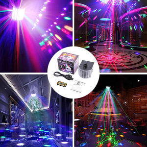 20W DMX512 RGBYPW Disco Party Wedding Lights <span class=keywords><strong>Stage</strong></span> Mini Laser LED Derby Light Projector - Product Image 5