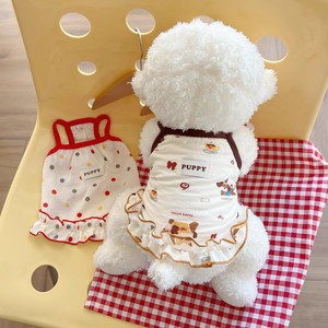 Summer pet <b>clothes</b> with lace trim, cute polka dot cartoon animal designs, suitable <b>for</b> <b>dogs</b>, cats, <b>small</b> <b>dogs</b>, Teddy Bears, and - Product Image 2