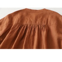 Nouvelle Robe Plissée en Coton Style Japonais pour l'Été 2026, Coupe Ample Mori Girl, Longueur Mi-Mollet, Boutonnée, Grande Taille, Robe de Plage