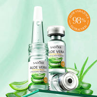 SADOER Poudre Lyophilisée Naturelle d'Aloe Vera Hydratante et Nourrissante pour Peaux Sensibles – Coffret Sérum en Poudre Lyophilisée