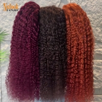 Pelucas Rizadas Sin Pegamento de Densidad Completa, Cabello Humano, Encaje Frontal, Pelucas Brasileñas de Grado 12A, Pelucas con Encaje Frontal HD para Mujeres Negras