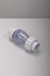 Vanne anti-retour en PVC transparent pour systèmes de filtration de pompes à chaleur, applications hydrauliques, température normale - Product Image 4