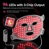 Nouveau Masque LED à 7 longueurs d'onde et 8 modes, Thérapie par la lumière rouge, Beauté du visage, Thérapie par la lumière infrarouge, Masque facial LED