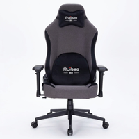 Chaise de jeu ergonomique traditionnelle en tissu, inclinable, pivotante, réglable en hauteur, avec vérin à gaz 4 positions, support lombaire, certifiée EN1335