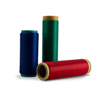 Importer dti dty 75 72 fil de polyester 75d 72f polyester ddb75/72 fil fil teint texturé pour tissu de rideau