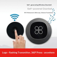 Sonnette sans fil intelligente alimentée par prise murale avec télécommande pour la maison, l'hôtel, l'usine, les soins aux personnes âgées
