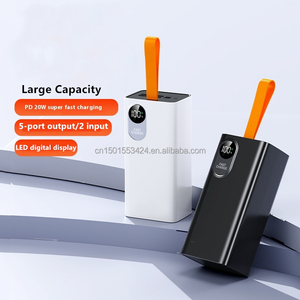 Batterie externe super haute capacité 60000mAh Chargeur <span class=keywords><strong>portable</strong></span> à charge rapide 22.5W avec 4 ports USB Affichage LED <span class=keywords><strong>Sortie</strong></span> PD type-c - Product Image 6