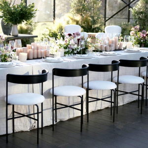 curved back simple design metal wedding chairs modern indoor and outdoor dining chairs for <b>party</b> events - Product Image 1