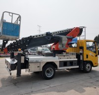 Nacelle élévatrice télescopique auto-nivelante statique 16,5 m de rayon de travail max. 33 m de hauteur pour l'entretien des tours de communication