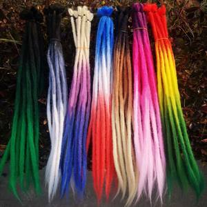 24 pouces Ombre 3 tons Synthétique Africain <span class=keywords><strong>Reggae</strong></span> Dreadlocks Cross Haute Température Soie Crochet Dreadlocks Perruque - Product Image 4