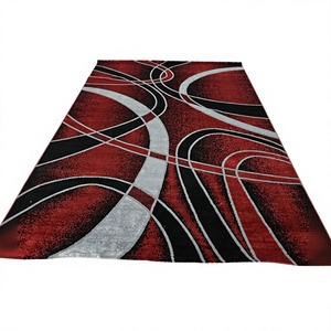 Alfombra Turca de Poliéster Afelpada Adiva, Tejida a Máquina con Diseño Jacquard, de Pelo Alto, Acolchada, Reversible, Lavable, Antideslizante y Antimicrobiana - Product Image 1