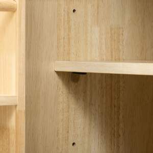 DB K & K 53.2 "W 3D tissé motif damier Design îlot de cuisine roulant avec feuille tombante sur roues îlots de cuisine et chariots - Product Image 2