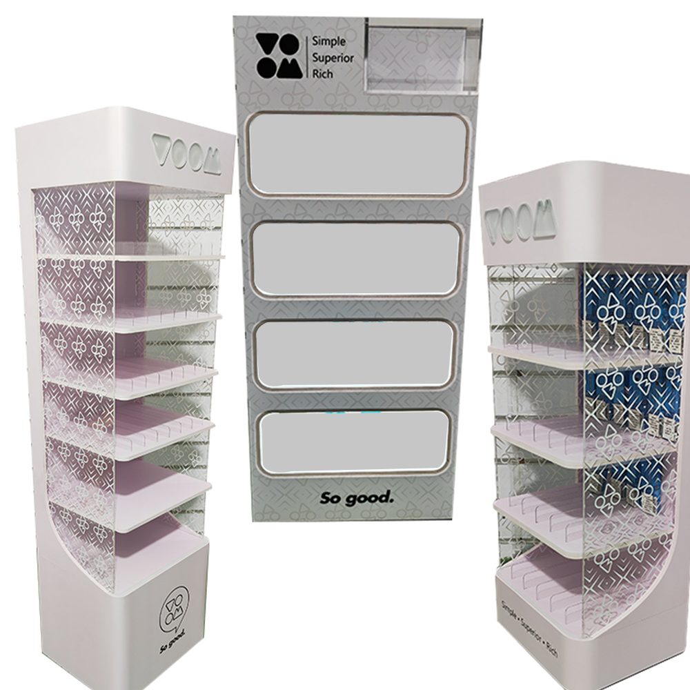 Apache Hot Selling Floor Mounted Acrylic LED Display Stand Top Selling Top Acrylic Display Rack — view 1