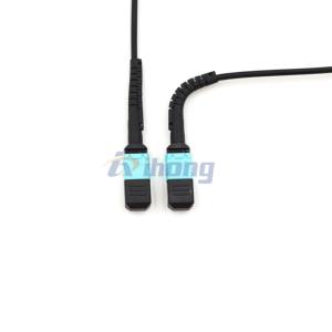 Centro de datos 5G Telcecom 400G 100G MPO 12f 24f <span class=keywords><strong>OM3</strong></span>/<span class=keywords><strong>300</strong></span> OM4 MPO conjunto de cable de conexión con arranque de ajuste de 360 grados - Product Image 2