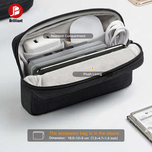 Custodia Rigida Antiurto da <span class=keywords><strong>13</strong></span> Pollici per <span class=keywords><strong>MacBook</strong></span> <span class=keywords><strong>Air</strong></span> M2/M1 2022-2018 con <span class=keywords><strong>Borsa</strong></span> Porta Accessori, Custodia da Viaggio per Laptop - Product Image 6