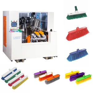 Hot Sale Customized High Production 5 Axis 2 Tufting Flat Washing Brush Making Machine For Car Washing Brush Or Sweeping Broom