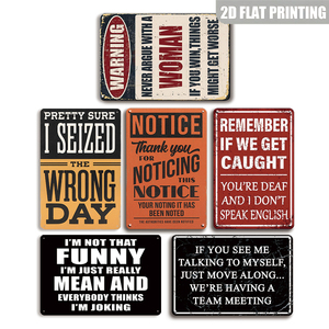 Je ne suis pas aussi drôle que ça, je suis juste vraiment méchant – Plaque métallique vintage amusante pour bar ou garage - Product Image 1