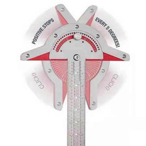 10 Inch Woodworking Rule Angle Protractor Woodworking <b>Ruler</b> Angle Stainless Steel Carpentry Tool - Product Image 5