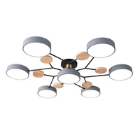 Plafonnier LED en fer et acrylique de style nordique pour salon et chambre à coucher, design créatif personnalisé Macaron, CRI élevé 98