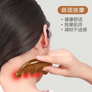 Haier's Hainuo Meridian Comb, Dolphin <b>Massage</b> Comb, Round Tooth Comb, Multifunctional Sandalwood Comb, Portable <b>Head</b> Scraping - Product Image 4