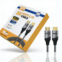Cable HDMI 2.1 de 48 Gbps y 8K, 5 m, 10 m, 60 Hz, 4K, 120 Hz, Ultra HD, Alta Velocidad, HDR, para Proyector, Monitor de Juegos, Televisor Inteligente
