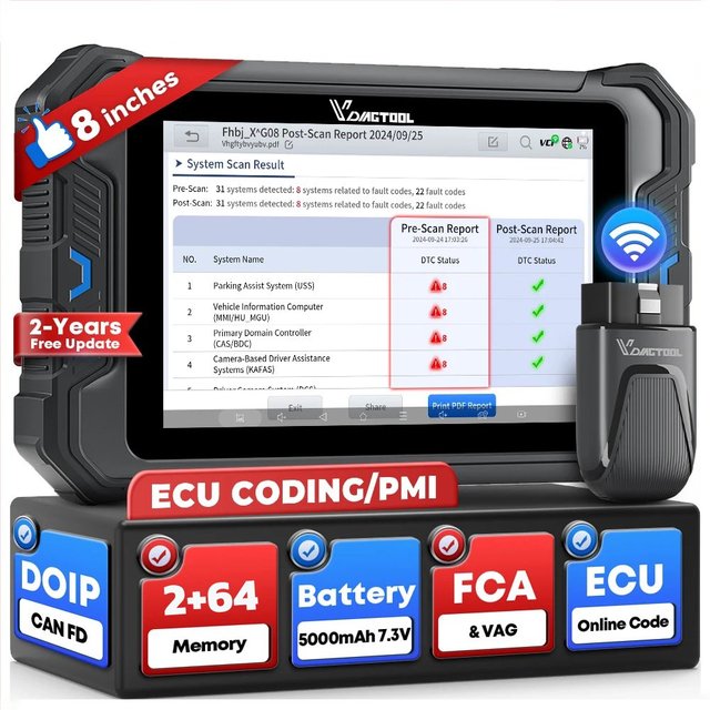 Wholesale VD80 BT Lite OBD2 Scanner Professional Automotive Key Programming Machine All Cars 2026 New VDIAGTOOL 2 Years 8-inch
