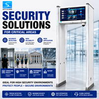 AI Walk Through Metal Detector Gate Smart Mobile Phone Detection Security Scanner untuk Penjara, Sekolah, Gedung Pemerintah