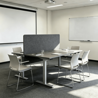 Panneau Acoustique de Bureau à Fixation par Pince, en Fibre PET, NRC 0.9, Absorption Sonore Haute Densité, OEM