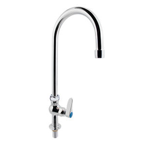 Robinet de cuisine commercial en laiton, bec pivotant à 360 degrés de 6 pouces, cartouche céramique, chromé, pour hôtels et nettoyage de la vaisselle - Product Image 1