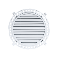 Système d'air frais, panneau d'accès encastré rond en ABS, trappe d'inspection de plafond à ouverture par torsion avec clip à ressort pour la ventilation intérieure