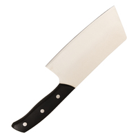 Couteaux à bas prix en acier inoxydable, couteau de cuisine avec manche en bois noir, couteau à trancher pour le bœuf, le poisson ou les légumes