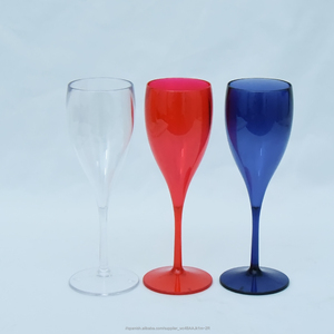 Hotel drink cup plastic acrylic black plastic glass champagne flutes champagne - Product Image 5
