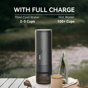 เครื่องชงกาแฟพกพา PCM04A พร้อมฟังก์ชั่นทำความร้อน ระบบสกัดอัตโนมัติ ปรับแต่งโลโก้แบรนด์ได้ ขนาดใหญ่ - Product Image 2