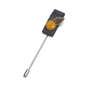 Caliente de moda en forma de diseño animal hombre solapa flor boda broche <span class=keywords><strong>para</strong></span> el traje de los hombres - Product Image 5