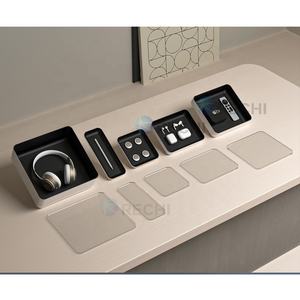 RECHI <span class=keywords><strong>Vitrine</strong></span> de vente au détail pour écouteurs audio en acrylique transparent personnalisé pour écouteurs sans fil véritable Boîte de présentation de stockage en acrylique noir - Product Image 4