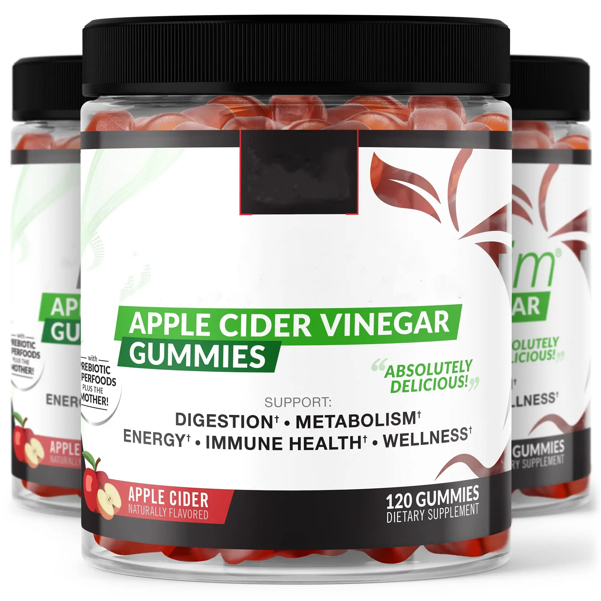 Apple Cider Vinegar Gummies 1000mg Formulated to Support slimming Efforts & Gut Health Supports Digestion, Detox