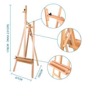 SINOART <strong>Art</strong> Suppliers Large Painters <strong>Easel</strong> Adjustable Beech Wood Artist <strong>Easel</strong> Caballete De Artista Ajustable - Product Image 3