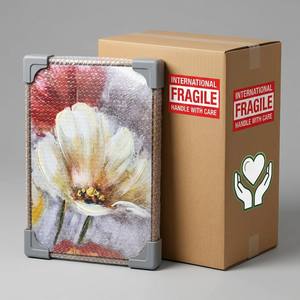 Peinture à l'huile 3D Impasto faite à la main au <span class=keywords><strong>couteau</strong></span> à palette, toile florale texturée originale, décoration murale encadrée, artisanat de luxe pour galerie - Product Image 6