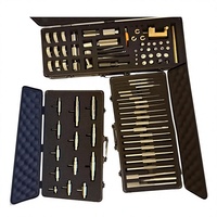 Kit d'outils manuel en acier au carbone pour l'assemblage/désassemblage de distanciers filetés 4-40, clés à fourche, colonoscope, étui rigide flexible