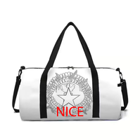 Sac de sport en polyester personnalisé avec impression Saipan, sac de voyage multifonctionnel pour le sport, la remise en forme, l'école, les déplacements quotidiens