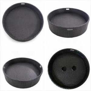 Fabricante Profesional: Bandeja Flotante Redonda de Ratán de Grado Comercial para Resorts de Lujo y Clubes de Playa - Tejida a Mano OEM/ODM - Product Image 3