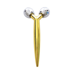 Masajeador Facial Dorado para el Cuidado de la Piel, Varita de Belleza de Aleación de Zinc para Desinflamar los Ojos, Contornear la Mandíbula y Lifting Antiarrugas - Product Image 3